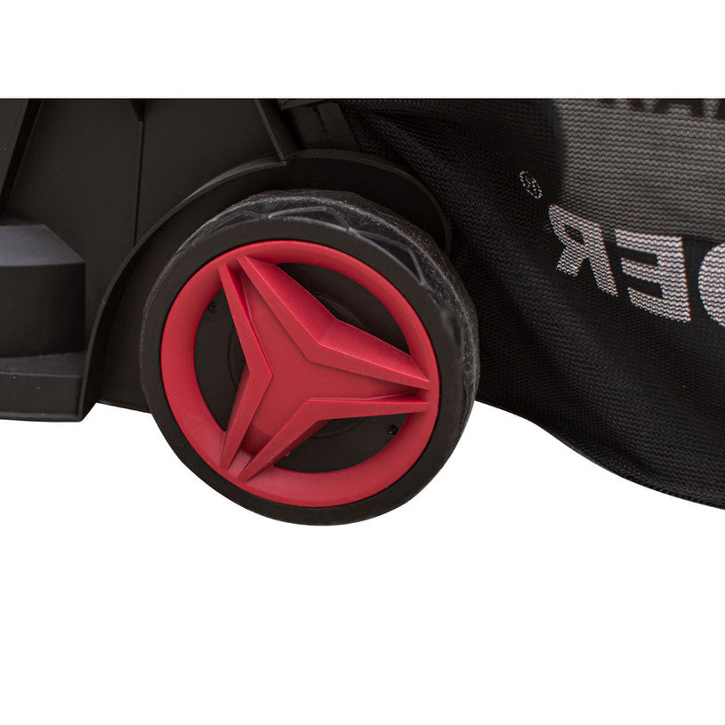 Електрическа косачка Raider RD-LM31 — 1400 W, 33 см косене, кош 30 л