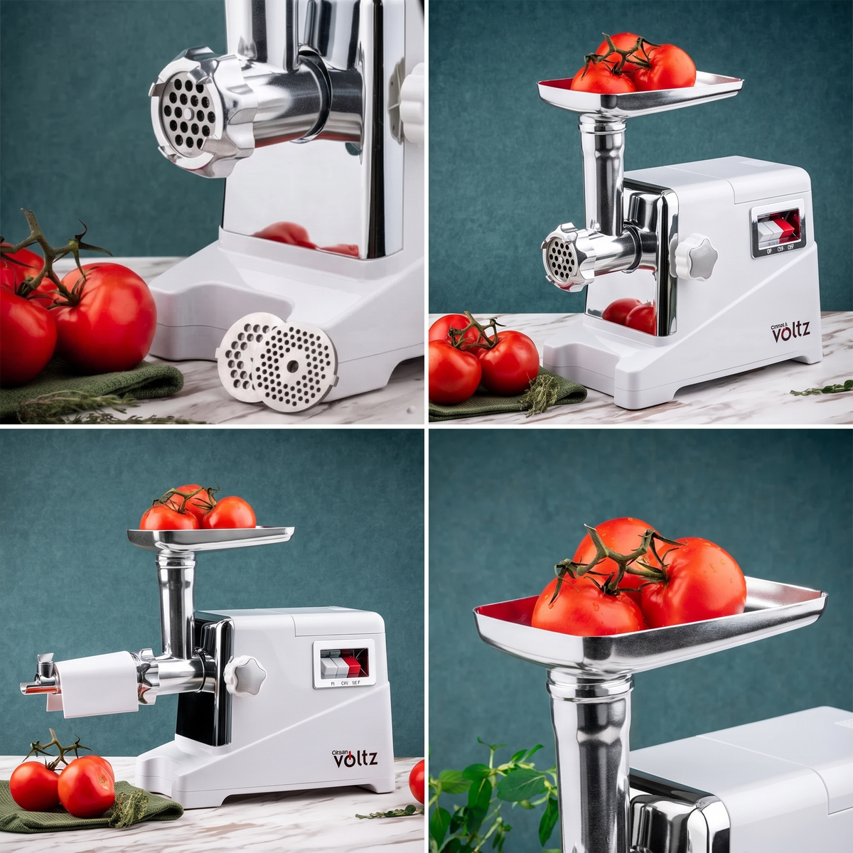 Месомелачка Oliver Voltz OV51991D — 2000W, обратен ход, 6 приставки